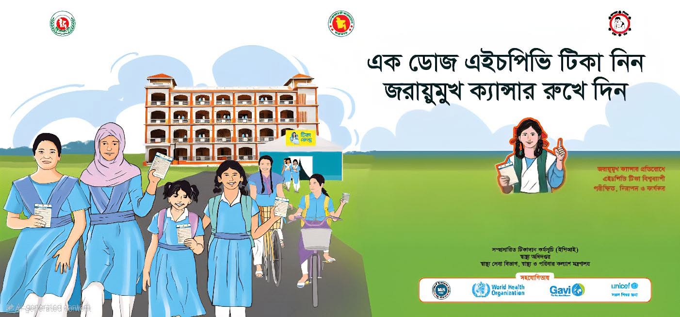 ইপিআই কার্যক্রমে এইচপিভি টিকা প্রদান - HPV Vaccination in Routine EPI Programs